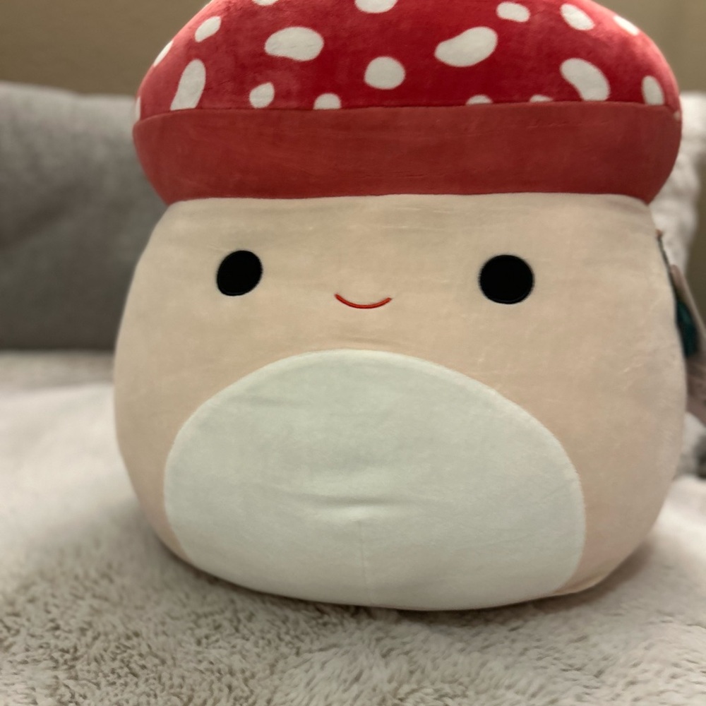 NWT Rare Malcolm Squishmallow Plush Mushroom - 16” Collectors